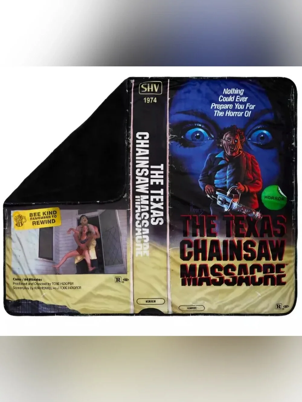 The Texas Chainsaw Massacre Video Tape Fleece Blanket